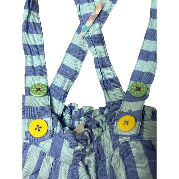 Matilda Jane Let's Go Together in Suspense Girls Size 2 Shorts Overalls Blue - Picture 4 of 6